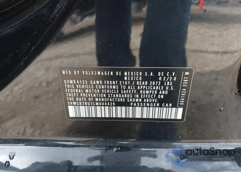 2020 Volkswagen Jetta S/Se/R-Line из США, поврежденный, VIN 3VWCB7BU7LM044429